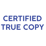 Certified True Copy Stamp