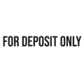 FOR DEPOSIT ONLY Stamp