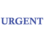 Serif Urgent Stamp