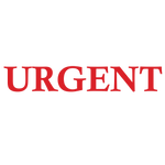 Serif Urgent Stamp