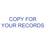 Copy For Your Records Stamp