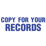 Bold Copy For Your Records Stamp