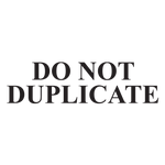 Do Not Duplicate Stamp