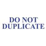 Do Not Duplicate Stamp