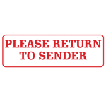 Please Return To Sender Stamp