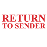 Center Return To Sender Stamp