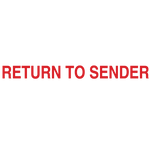 Arial Return To Sender Stamp RubberStamps Com