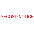 Arial SECOND NOTICE Stamp