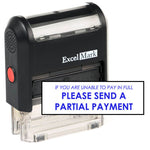 Please Send Partial Payment Stamp