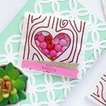 Heart Carved Tree Stamp