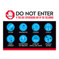 Stop Do Not Enter Decal
