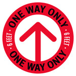 One Way Only Arrow Floor Decal