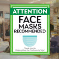 Face Masks Recommended Sign