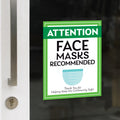 Face Masks Recommended Sign