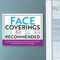 Face Coverings Recommended Decal
