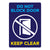 Do Not Block Keep Clear Warehouse Safety Sign