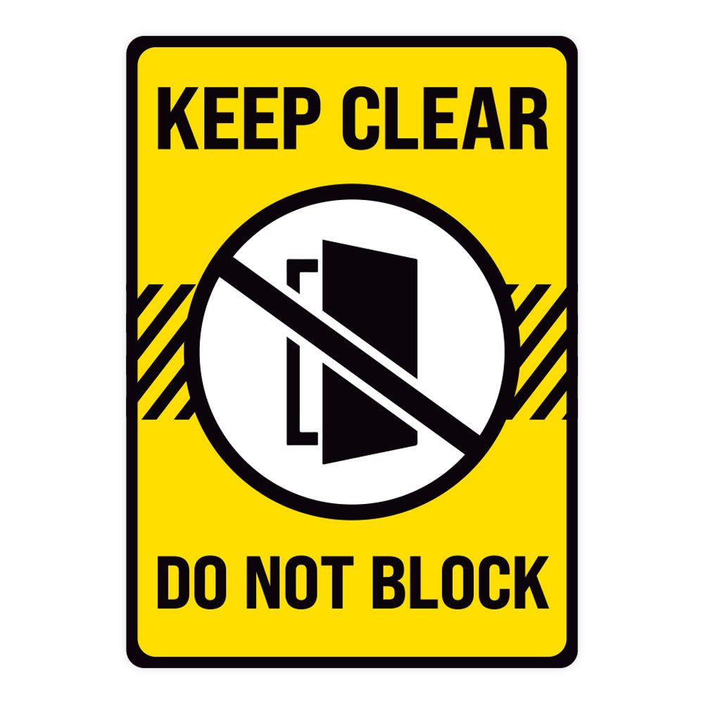 Dont Block Doorway Sign Dont Block Driveway Gate Access Sidewalk Sign