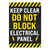 Keep Clear Do Not Block Electrical Panel Warehouse Safety Sign