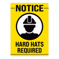 Notice Hard Hats Required Warehouse Safety Sign