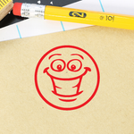 Grinning Happy Face Stamp