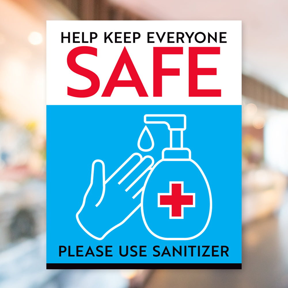 Hand Santize Sign Please Use Hand Sanitizer Sign – RubberStamps.com