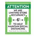 Help Maintain Social Distancing Sign
