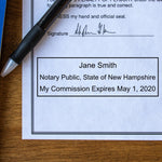 Pre-Inked New Hampshire Notary Stamp