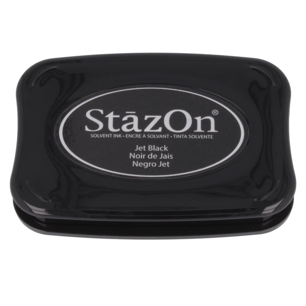 StazOn Solvent Ink Pad Large Jet Black