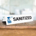 Sanitized Tabletop Sign