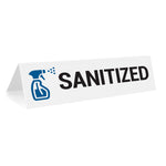 Sanitized Tabletop Sign