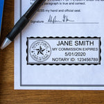 Self-Inking Texas Notary Stamp