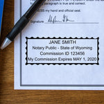 Professional Wyoming Notary Stamp