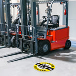 Use Caution Forklift Parking Floor Decal
