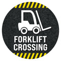 Forklift Crossing Floor Decal