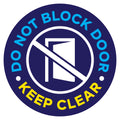 Do Not Block Door Keep Clear Floor Decal