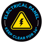 Electrical Panel Keep Clear For 36" Floor Decal