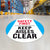 Safety First Keep Aisles Clear Floor Decal