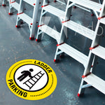 Yellow Ladder Parking Floor Decal