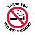 Thank You For Not Smoking Floor Decal
