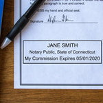 Self-Inking Connecticut Notary Stamp