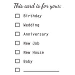Card Checklist Stamp