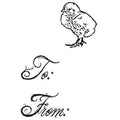 Chick Gift Tag Stamp