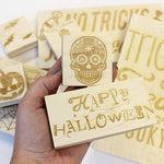 Halloween Floral Skull Stamp