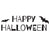 Happy Halloween Bats Stamp