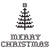 Merry Christmas Tree Stamp