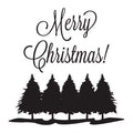 Merry Christmas! Trees Stamp