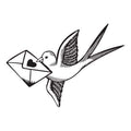 Messenger Bird Stamp