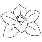 Orchid 2 Stamp