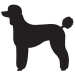 Poodle Silhouette Stamp