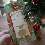 Santa Chimney Gift Tag Stamp